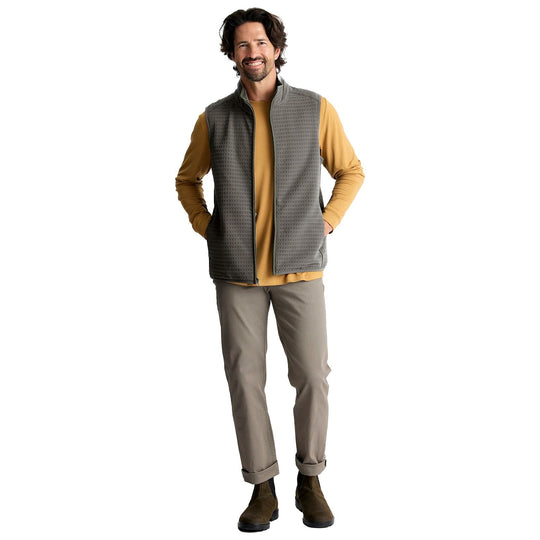 Free Fly Men's Gridback Fleece Vest Dark Olive Image 05