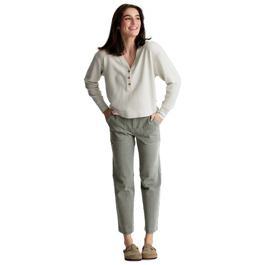 Free Fly Women's Folly Twill Pant Smokey Olive Image 05