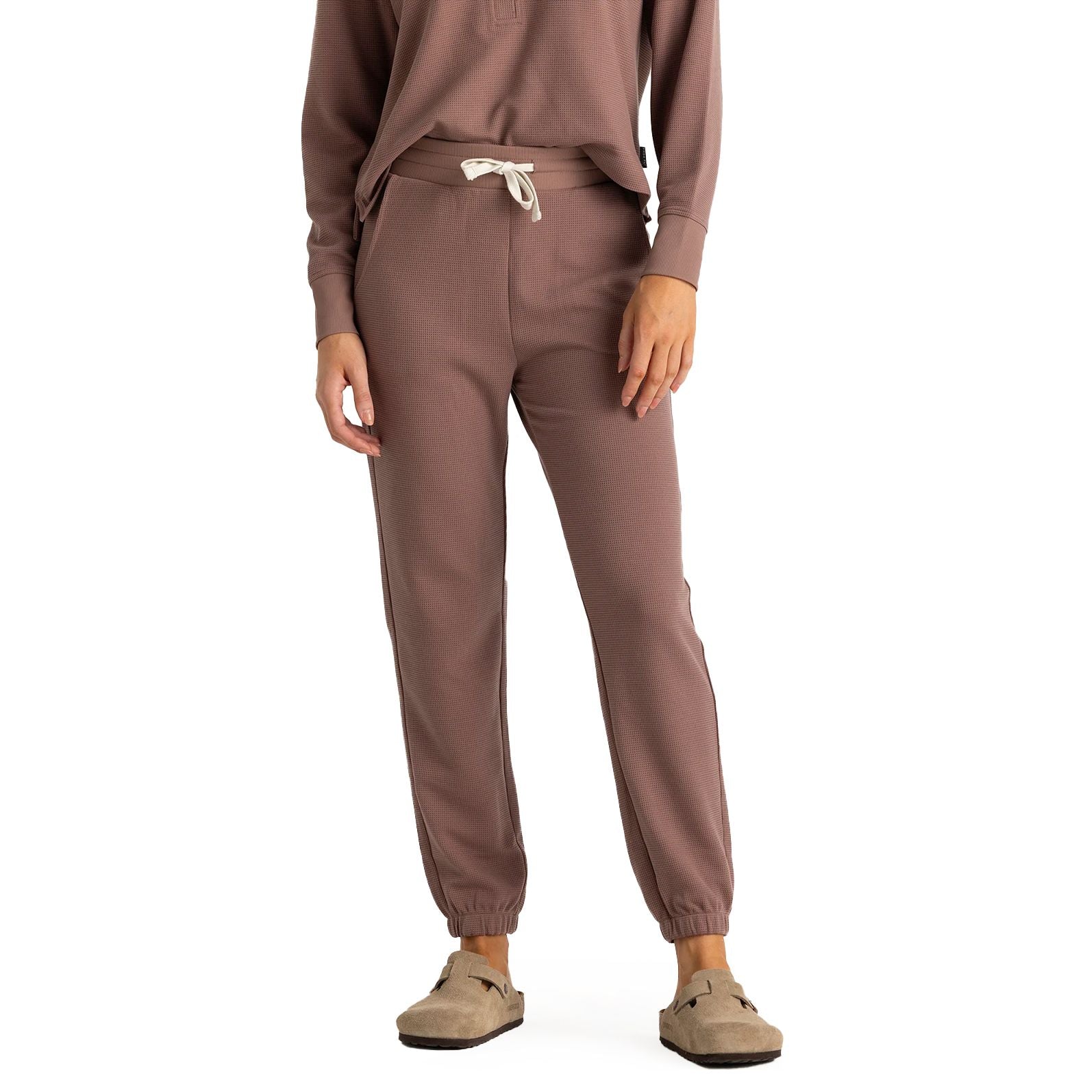 Free Fly Women's Waffle Jogger Fig Image 01