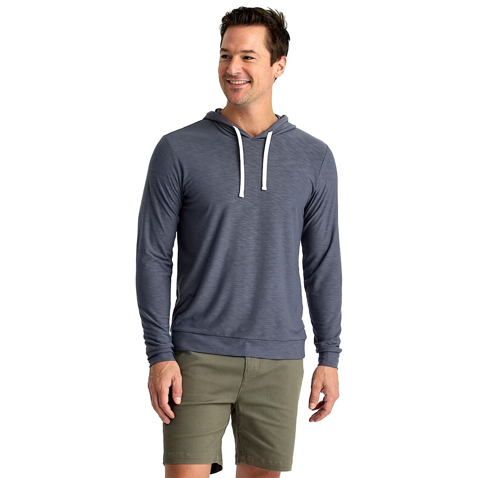 Free Fly Men's Bamboo Slub Hoodie II Storm Cloud Image 01