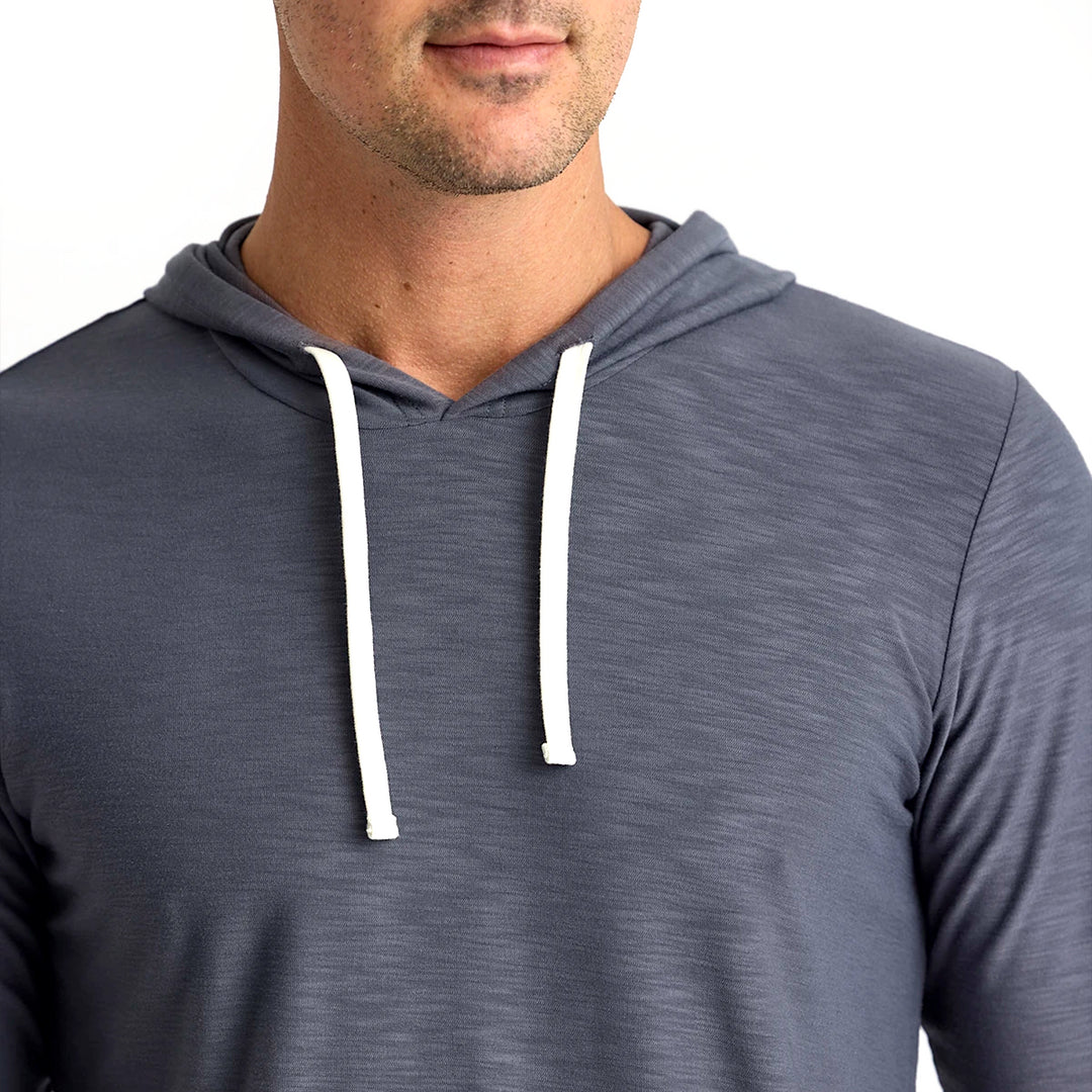 Free Fly Men's Bamboo Slub Hoodie II Storm Cloud Image 03