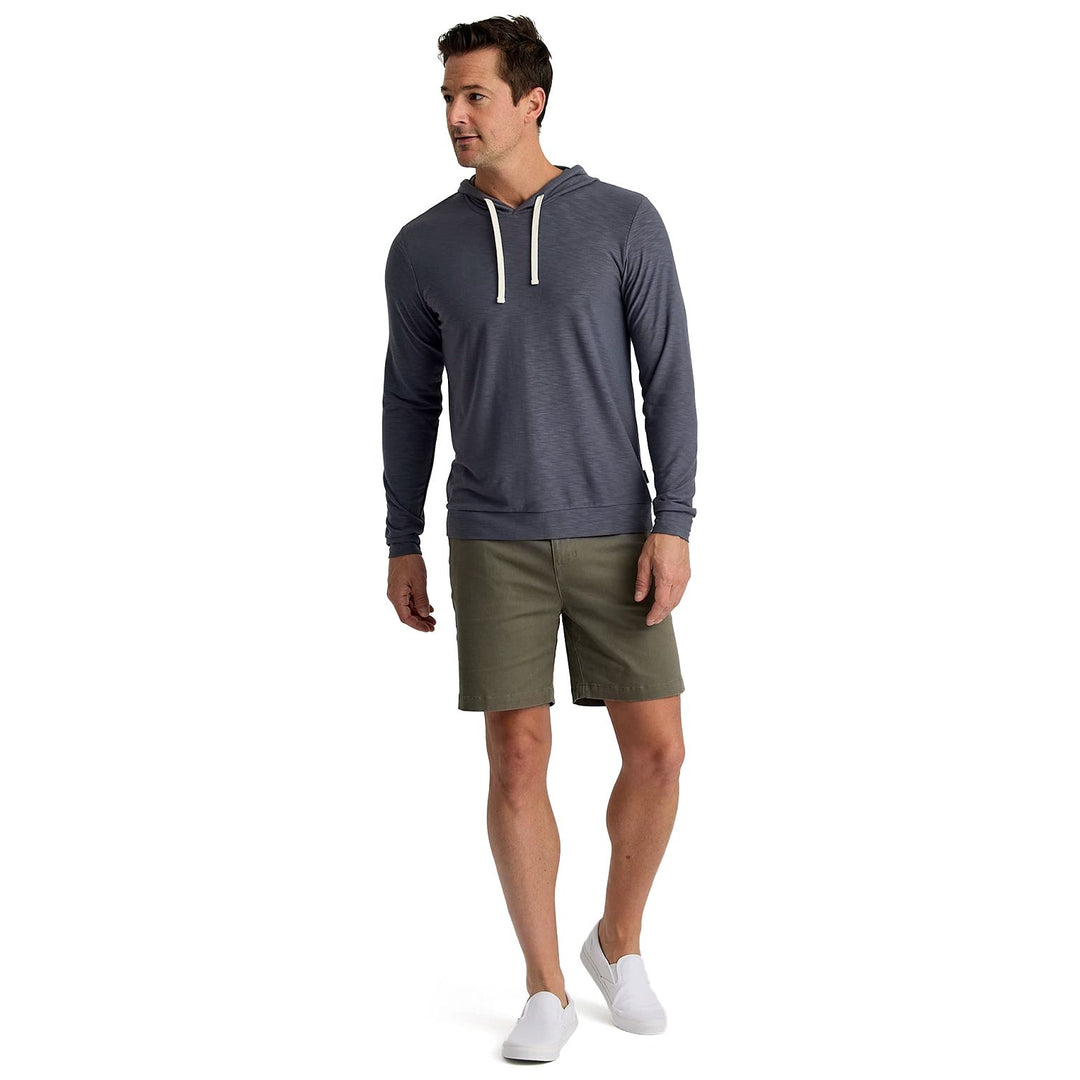 Free Fly Men's Bamboo Slub Hoodie II Storm Cloud Image 04