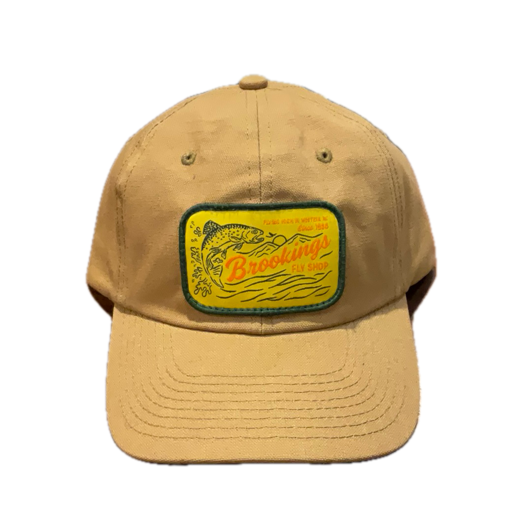 Brookings Yellow Retro Trout Dad Hat