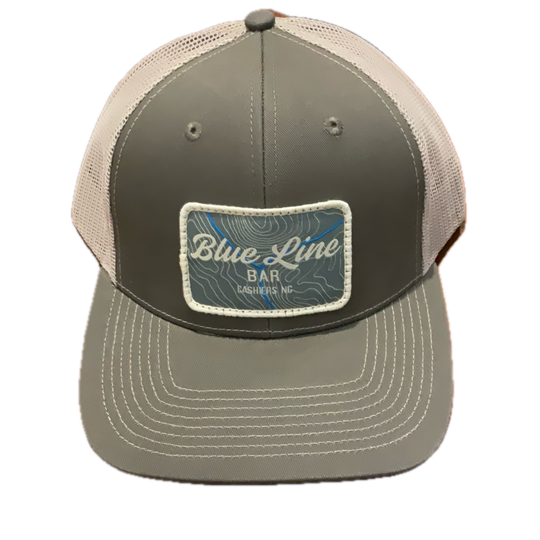 Brookings Blue Line Bar Square Trucker Hat