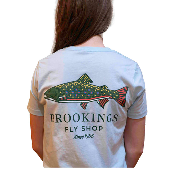 Brookings Youth Brook Trout Logo T-Shirt Short Sleeve