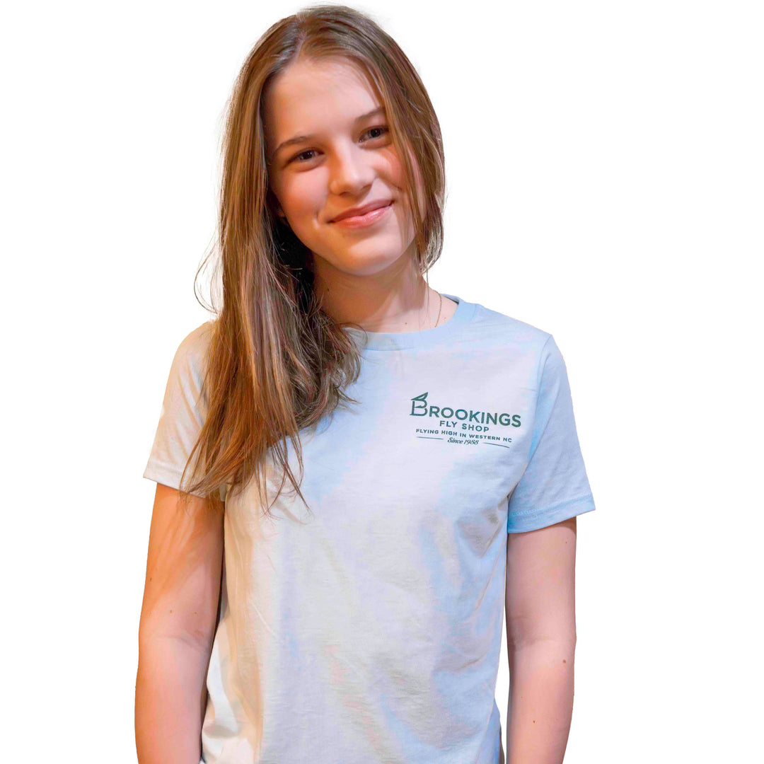 Brookings Youth Brook Trout Logo T-Shirt Short Sleeve
