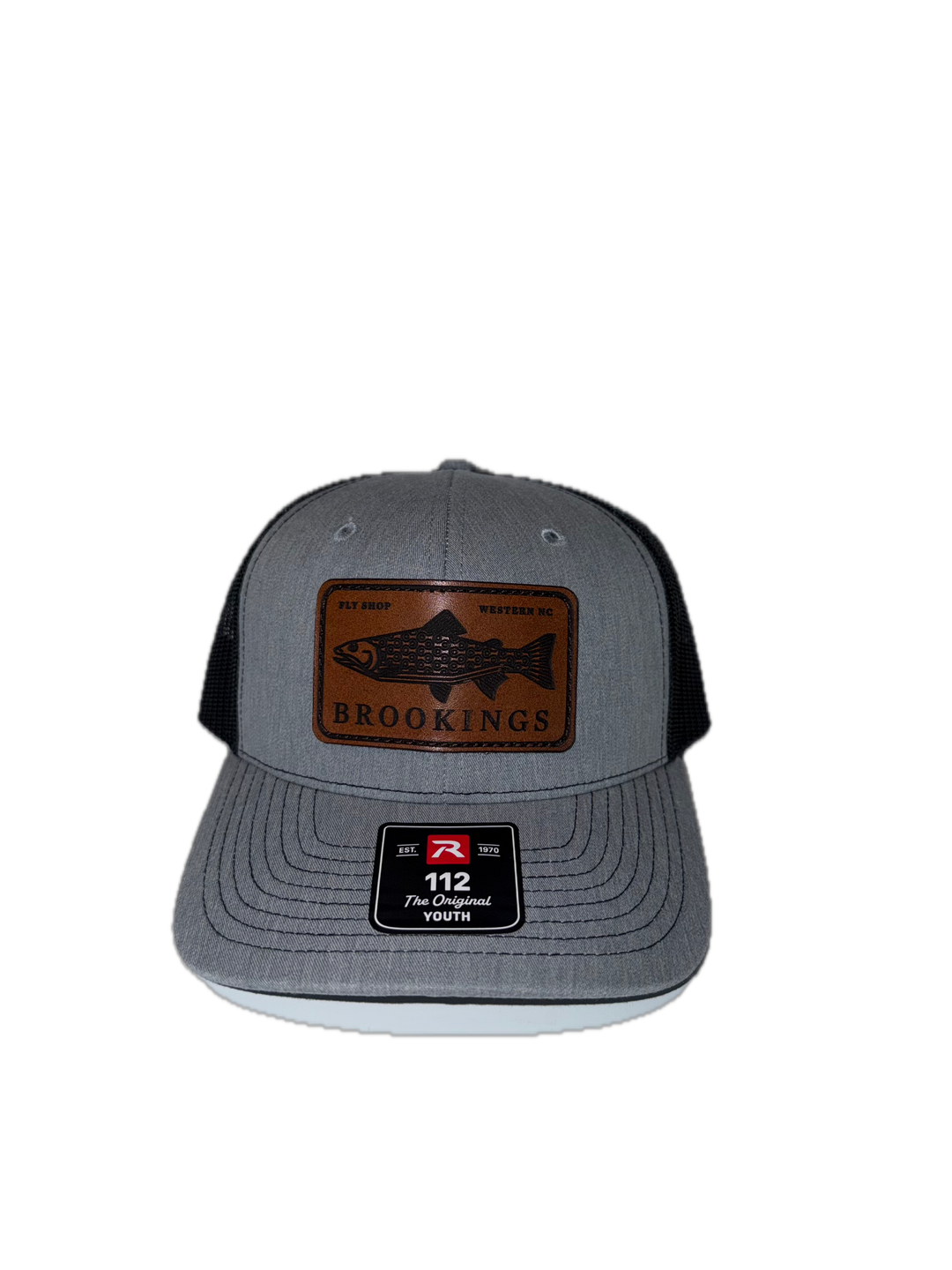 Youth Brookings Leather Trout Patch Trucker