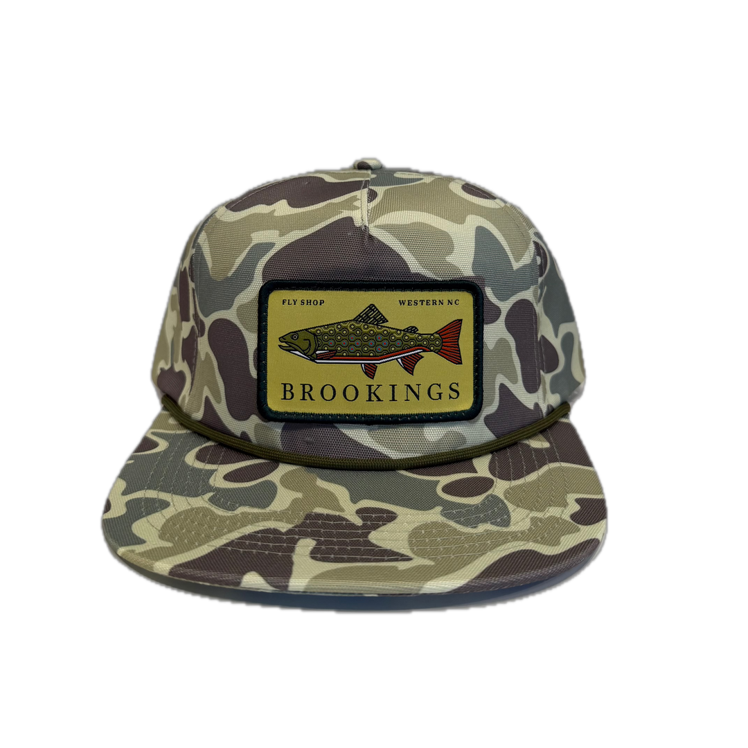 Brookings Brook Trout Logo Rope Hat