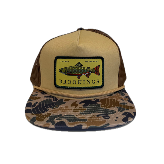 Brookings Brook Trout Logo Rope Hat
