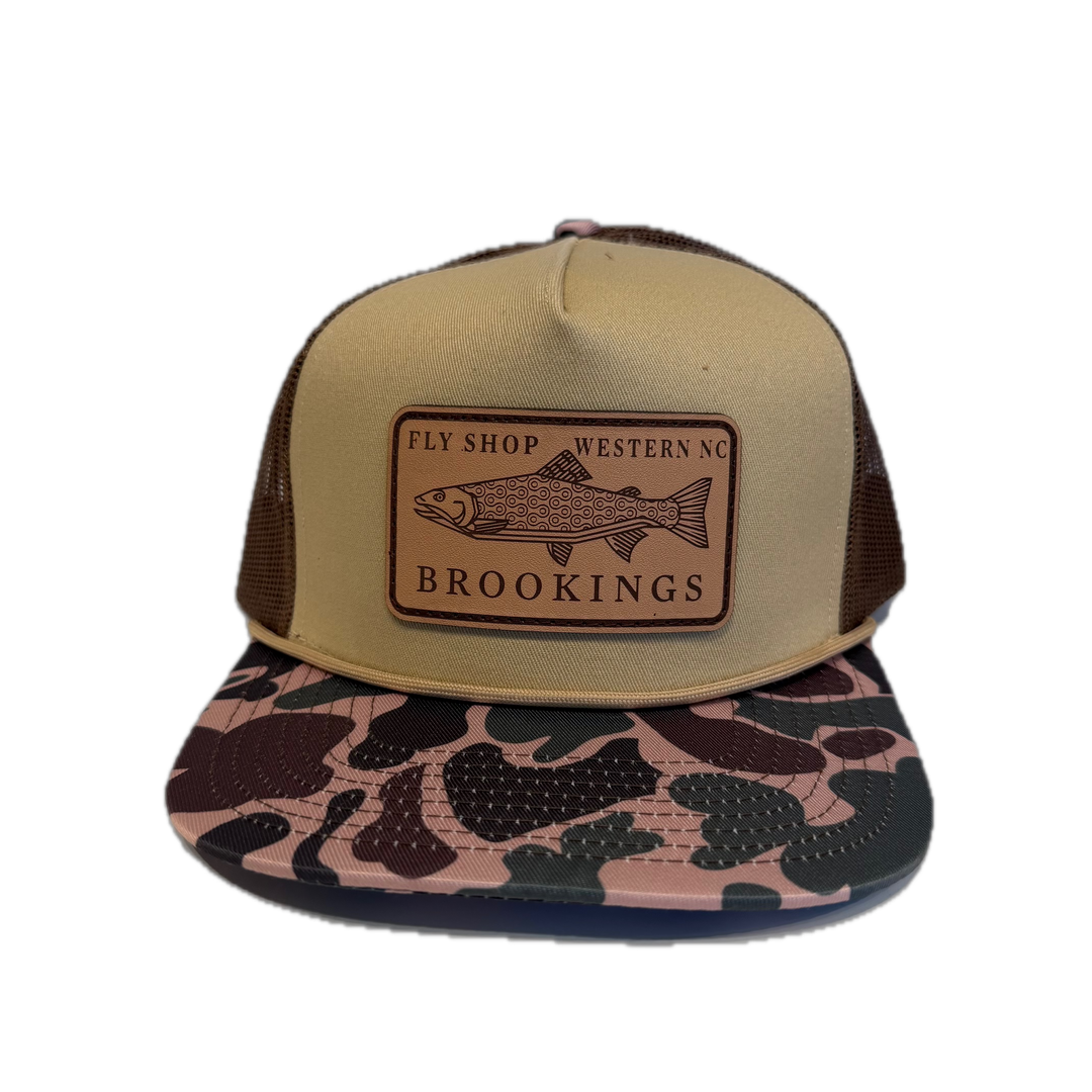 Brookings Leather Fish Patch Rope Hat