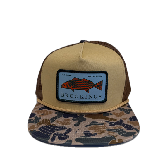 Brookings Redfish Logo Rope Hat