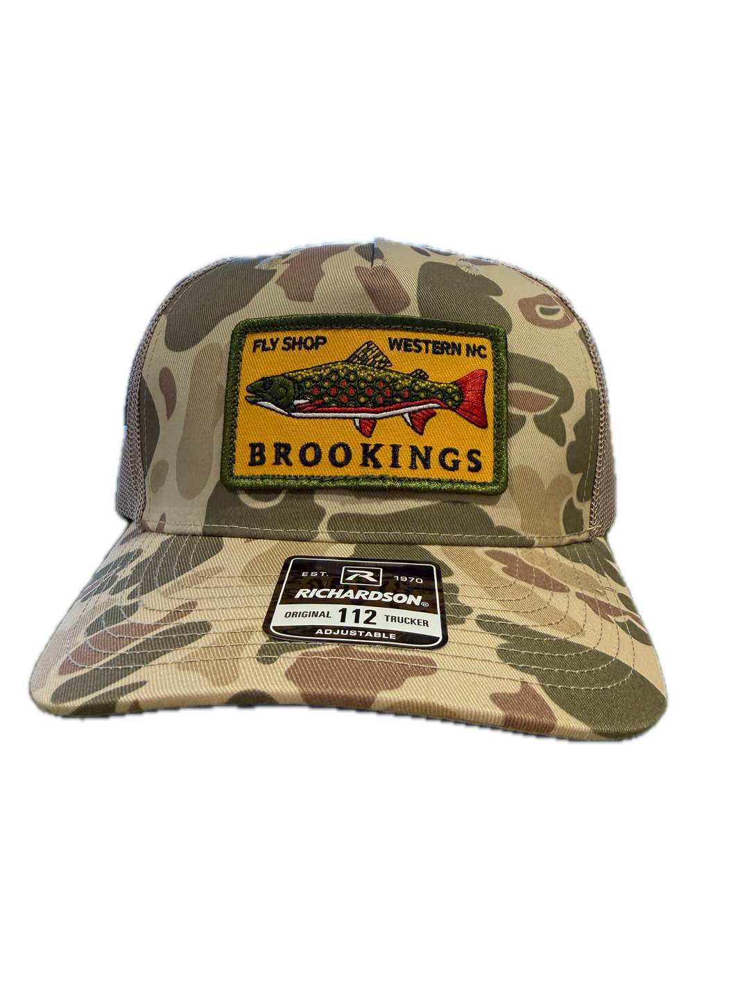 Brookings Yellow Brook Trout Patch Trucker Hat