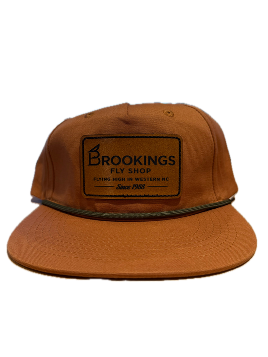 Brookings Leather Fly Shop Patch Rope Hat