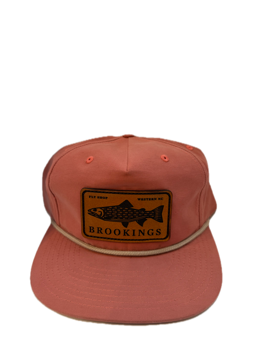 Brookings Leather Fish Patch Rope Hat