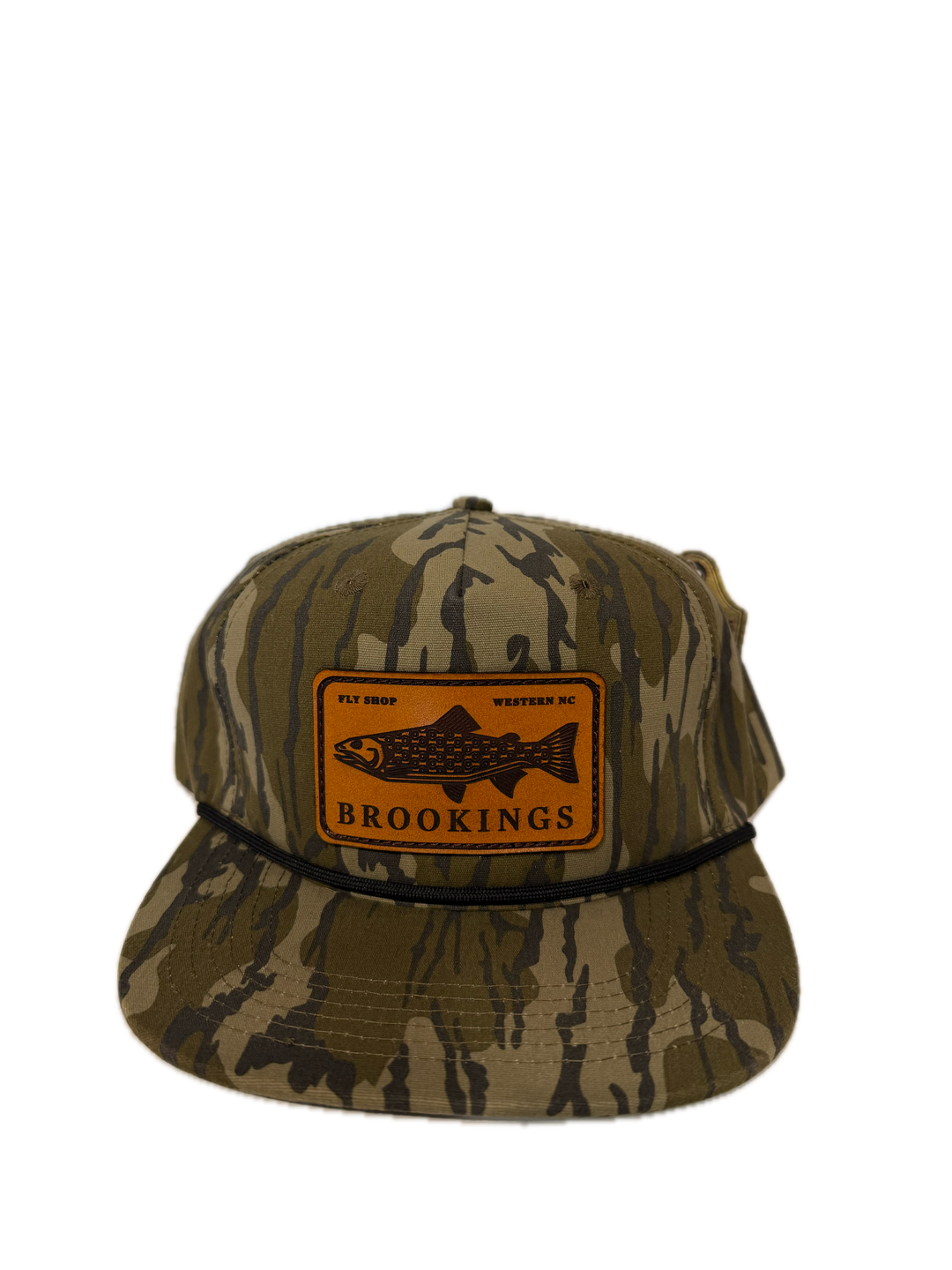 Brookings Leather Fish Patch Rope Hat