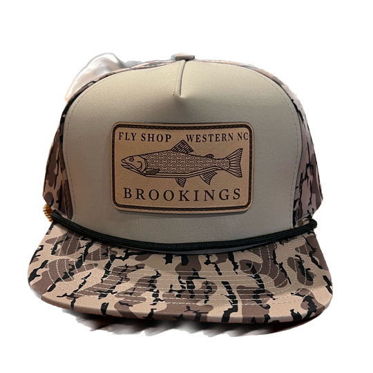 Brookings Leather Fish Patch Rope Hat