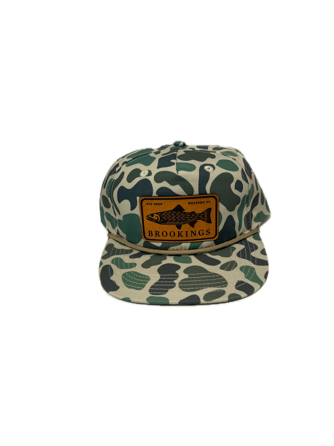 Brookings Leather Fish Patch Rope Hat