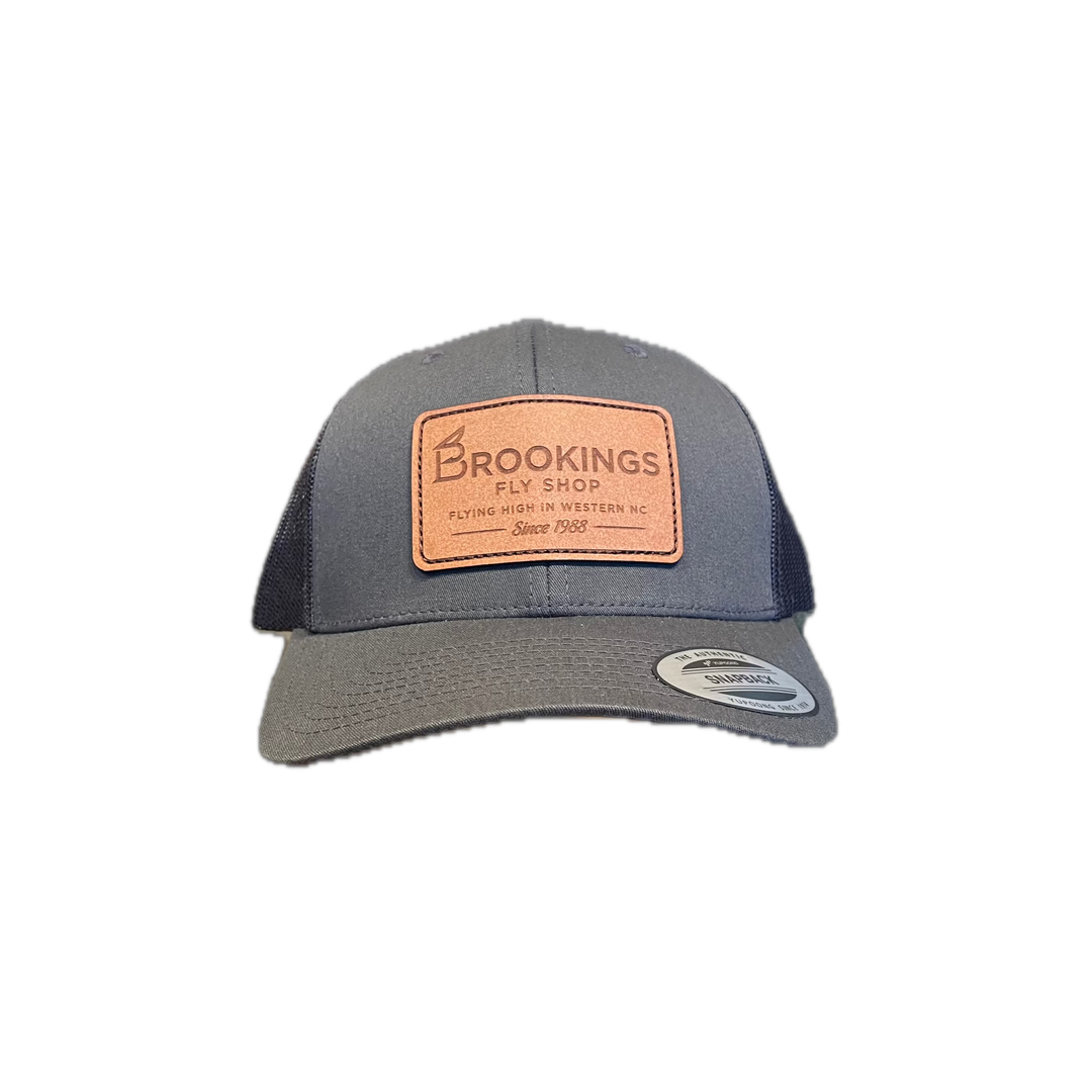 Brookings Leather Fly Shop Patch Trucker Hat