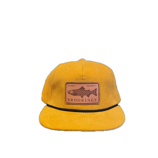 Brookings Leather Fish Patch Rope Hat