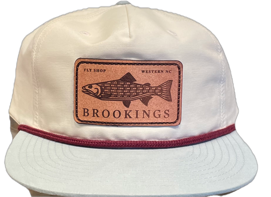 Brookings Leather Fish Patch Rope Hat