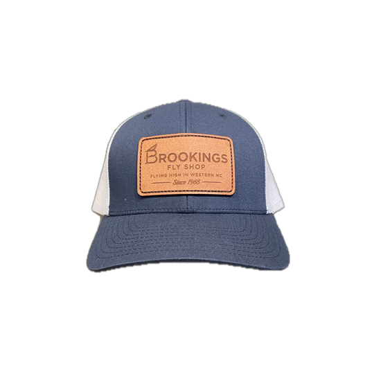 Brookings Leather Fly Shop Patch Trucker Hat