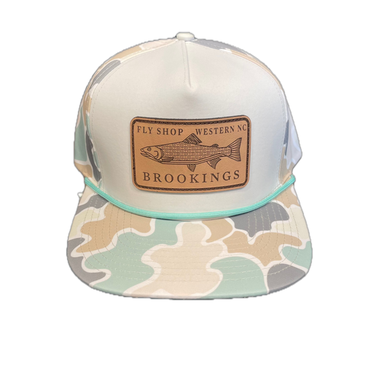 Brookings Leather Fish Patch Rope Hat
