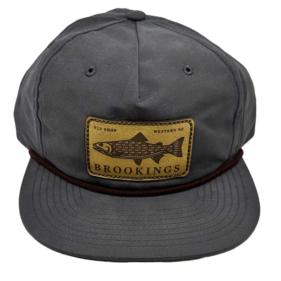 Brookings Leather Fish Patch Rope Hat