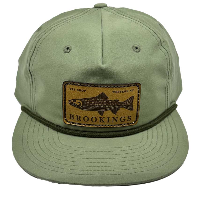 Brookings Leather Fish Patch Rope Hat