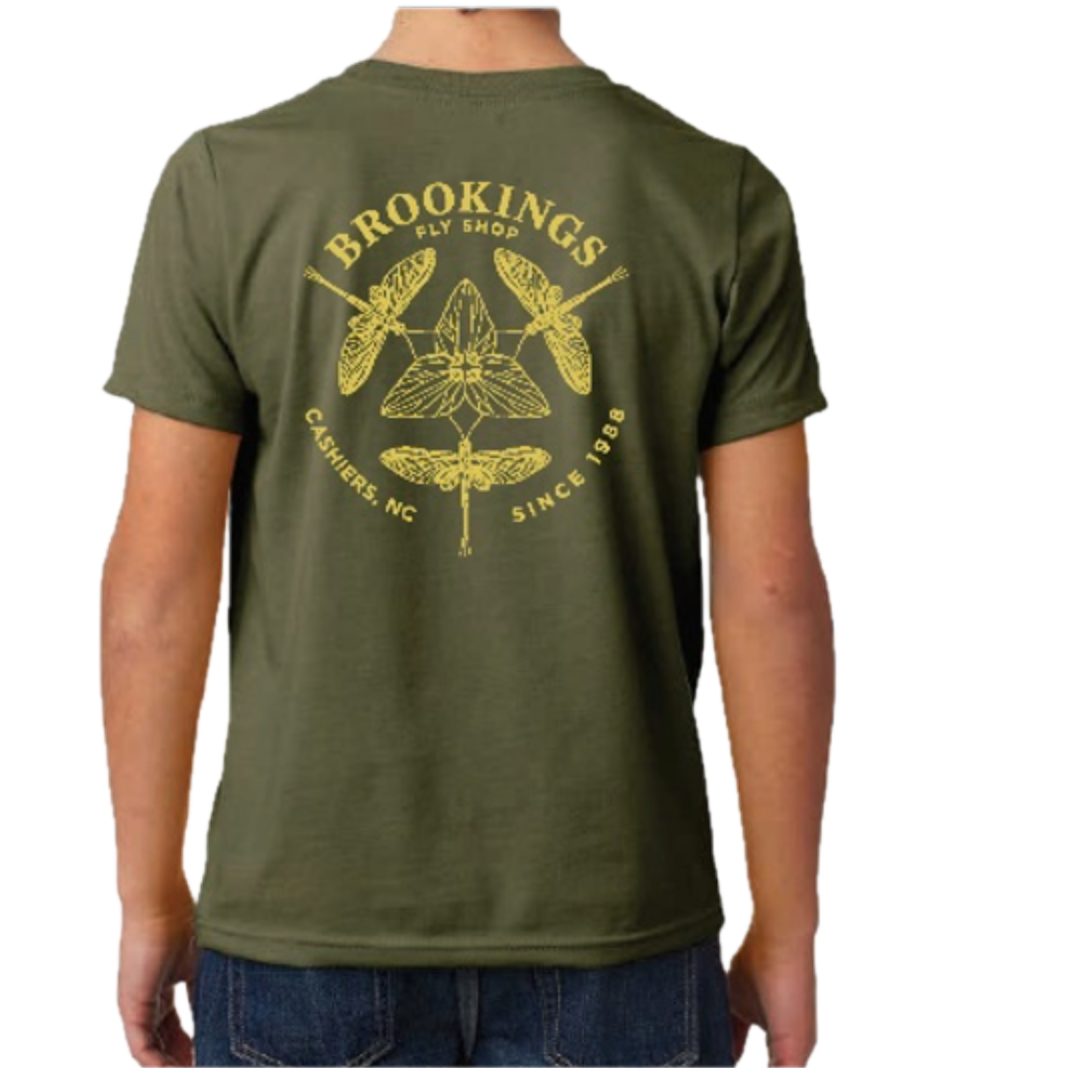 Brookings Youth Trillium Logo T-Shirt Short Sleeve