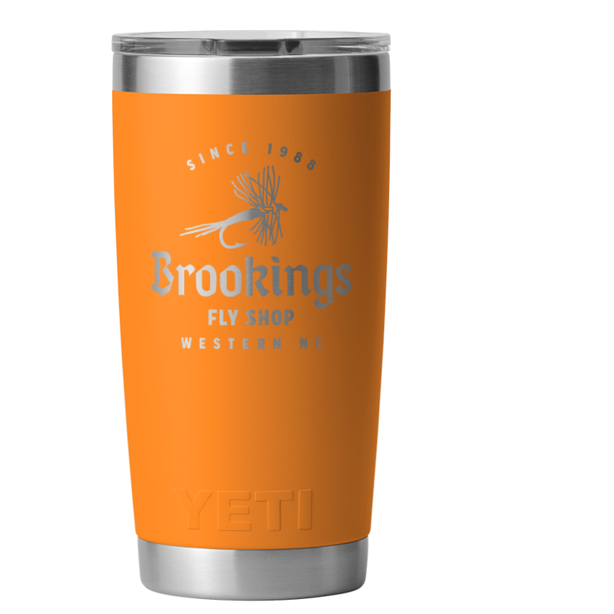 Yeti Rambler Custom Tumbler Brookings Dry Fly 20 oz