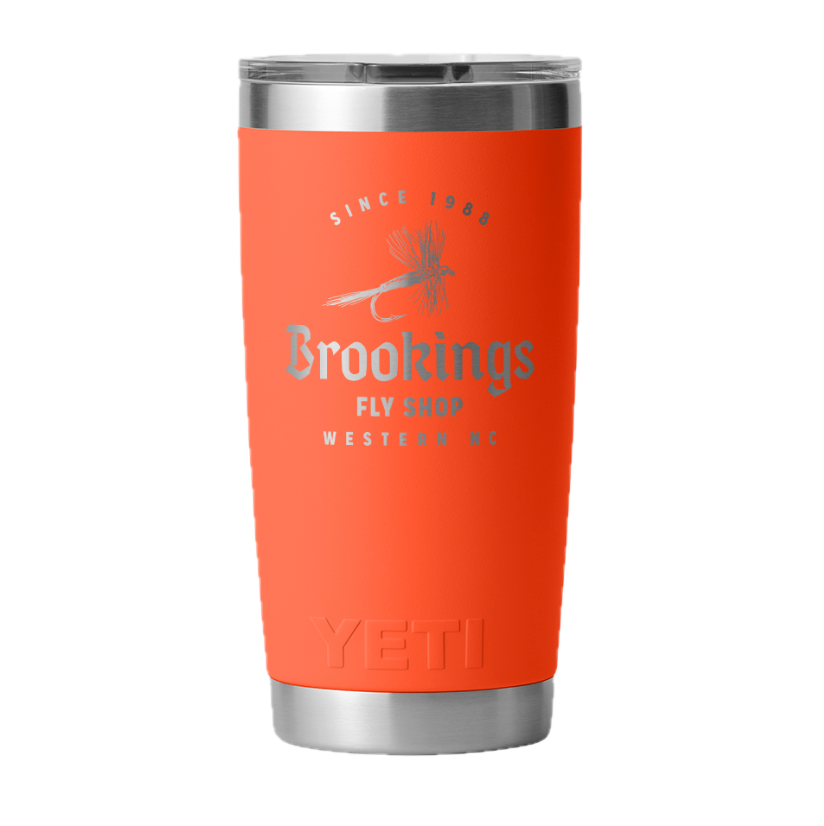 Yeti Rambler Custom Tumbler Brookings Dry Fly 20 oz
