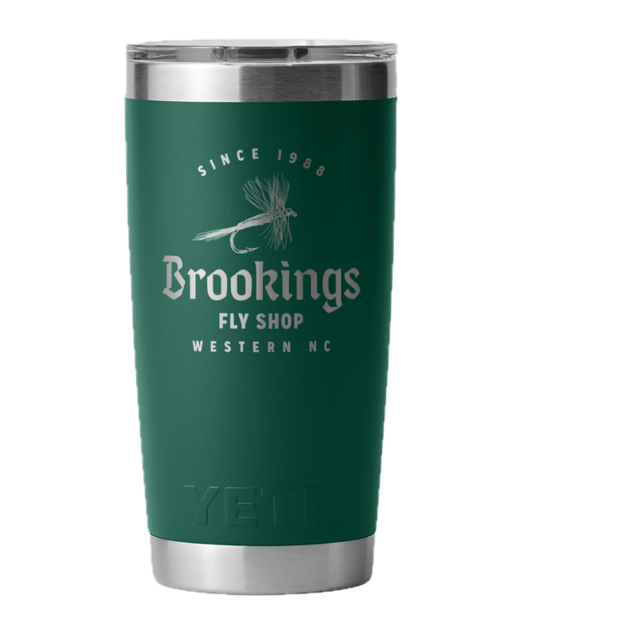 Yeti Rambler Custom Tumbler Brookings Dry Fly 20 oz