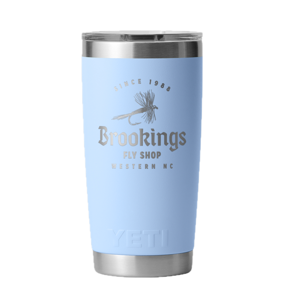Yeti Rambler Custom Tumbler Brookings Dry Fly 20 oz