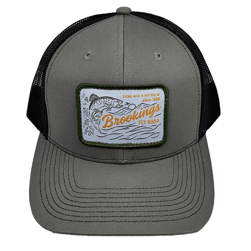 Brookings Blue Retro Patch Trucker Hat